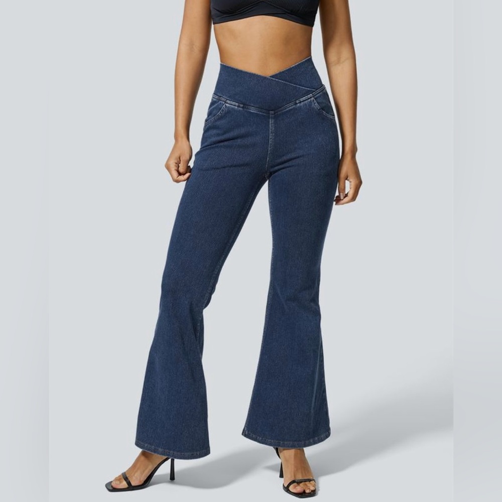 Women's Blue Flared Jeans